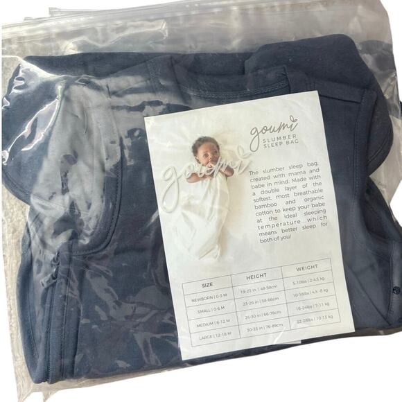 Goumi Slumber Sleep Bag NWT Newborn 0-3 months Midnight - Picture 3 of 3